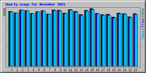 Hourly usage for November 2021