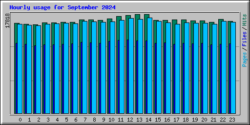 Hourly usage for September 2024