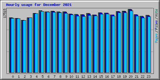 Hourly usage for December 2021